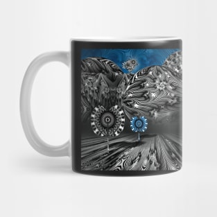 In the valley of the blue flower Mug